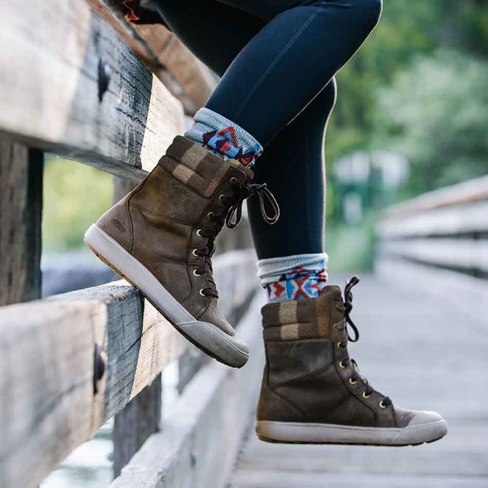 Keen Sneaker Kängor Dam Mörk Gröna - Elena - 486310VFL